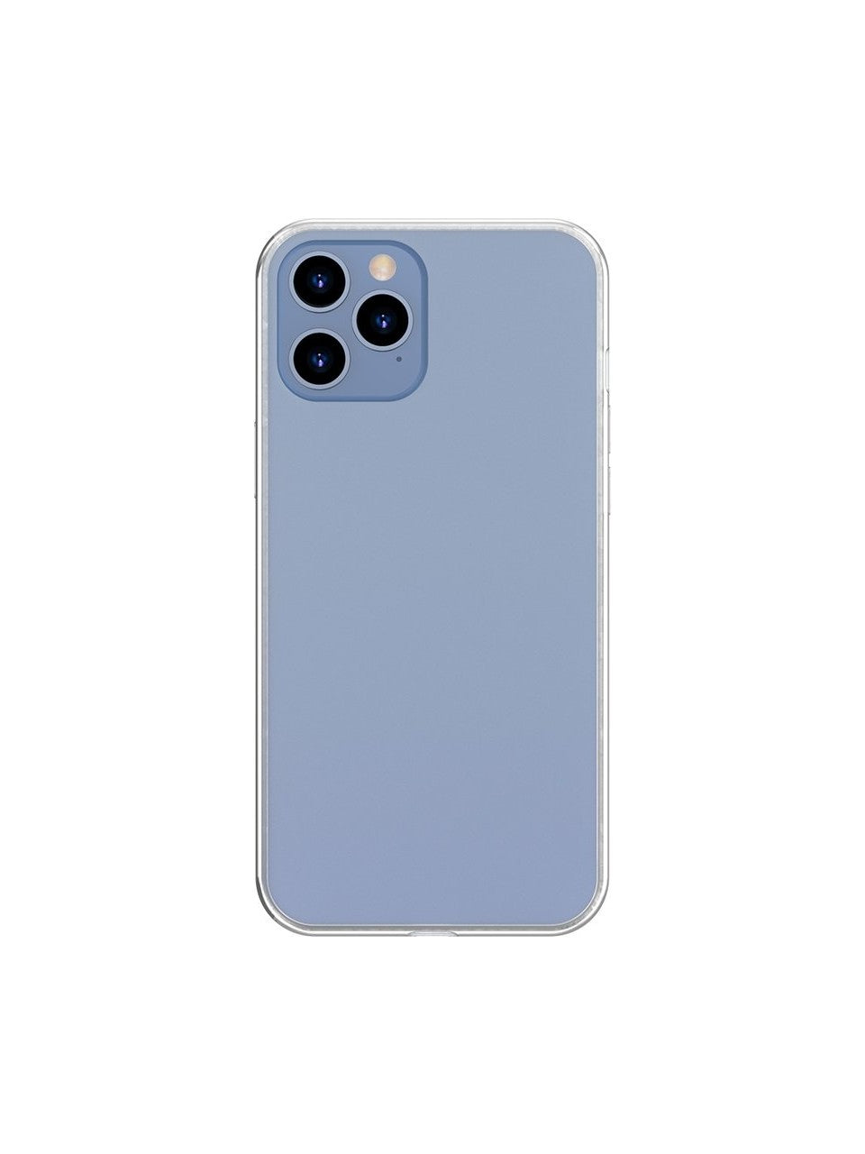 Coque en verre dépoli Baseus Frosted iPhone 12 / 12 Pro 6,1" – cadre en silicone, Blanc