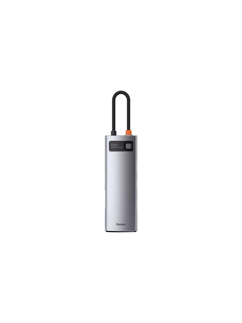 Hub USB-C Baseus Metal Gleam Series 8 en 1 – HDMI 4K, SD/TF, RJ45, PD 100 W