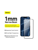 Baseus Apple iPhone 13 Mini 5.4 Tam Kaplar Siyah Çerçeveli