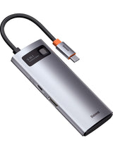 Baseus Metal Gleam 5in1 Multifonksiyonel Hub Dock Station