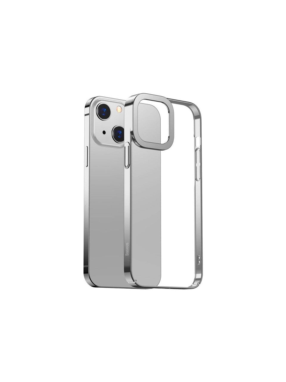 Coque Baseus Glitter iPhone 13 6,1" – transparente à bords argentés