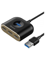 Baseus 1mt 4in1 USB Hub Adaptör Usb3.0 To Usb3.0*1+Usb2.0*3