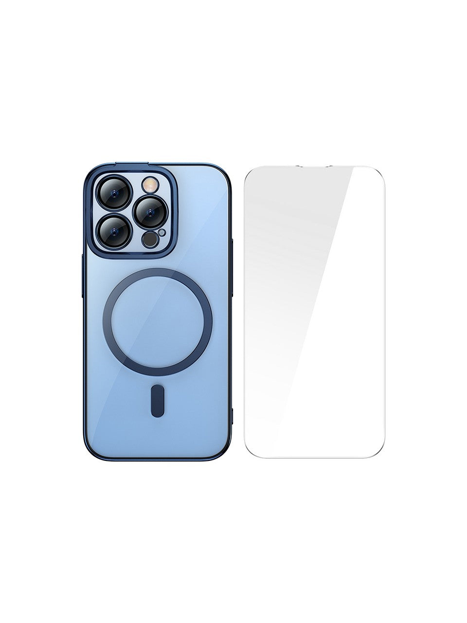 Pack coque en silicone MagSafe Baseus Glitter iPhone 14 Pro 6,1" + protection d'écran