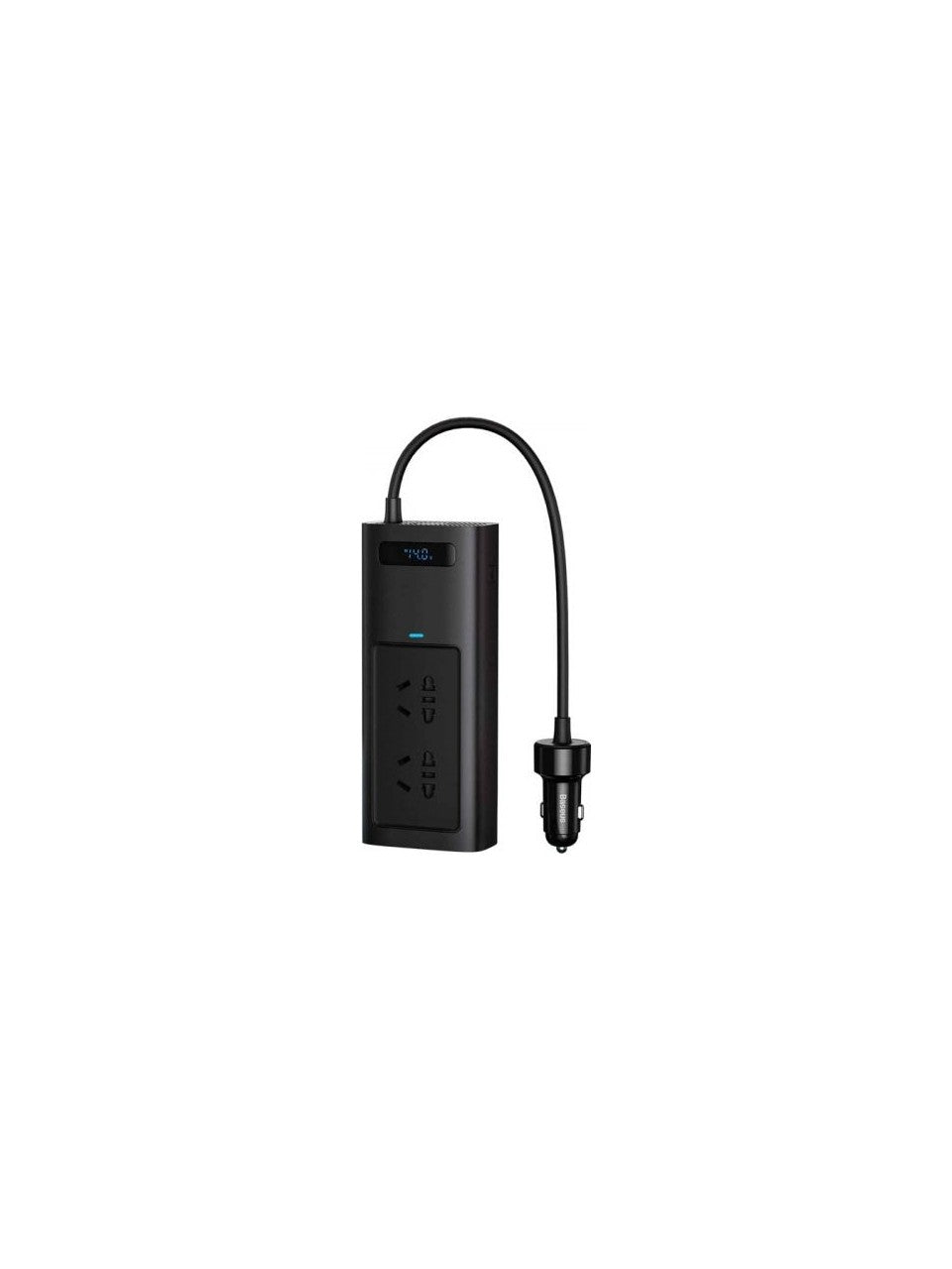 Prise allume-cigare et onduleur Baseus 5 en 1 150 W pour voiture – 2x CA, 2x Type-C, 1x USB