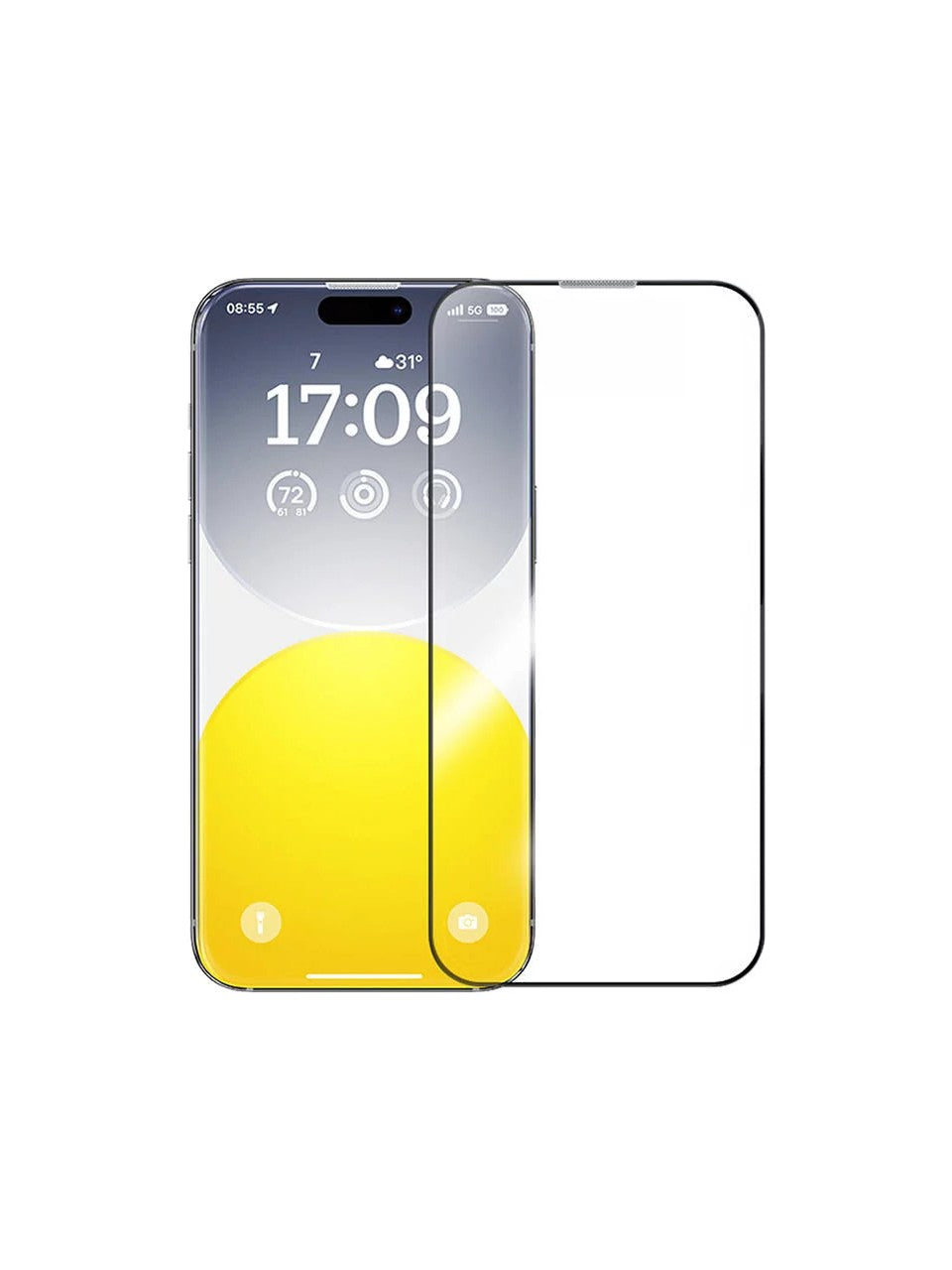 Protection d'écran en verre trempé HD Baseus Saphir iPhone 15 Pro Max – avec applicateur