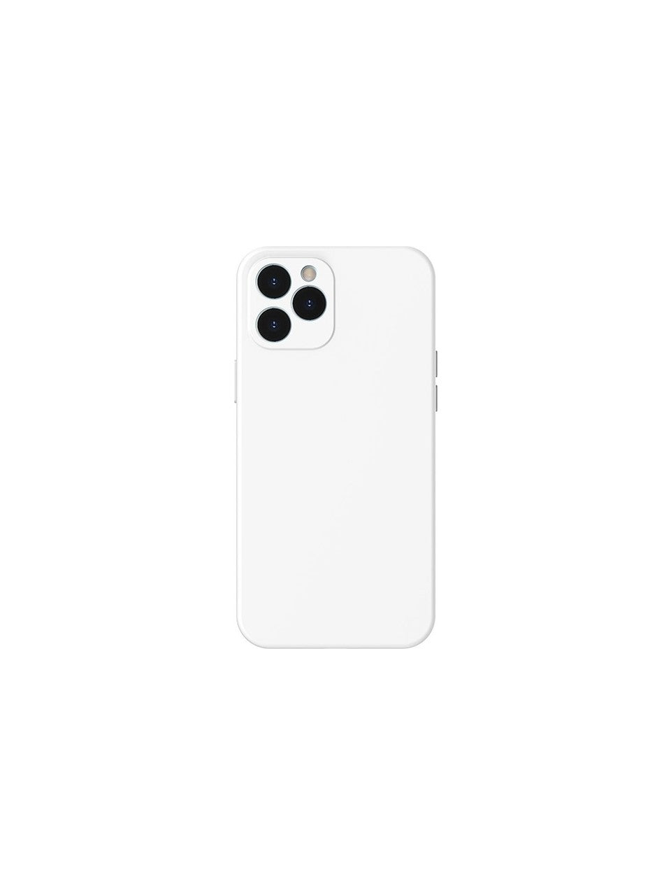 Coque en silicone ultra protectrice Baseus Liquid Silica Gel iPhone 12 Pro Max 6,7" – Blanc