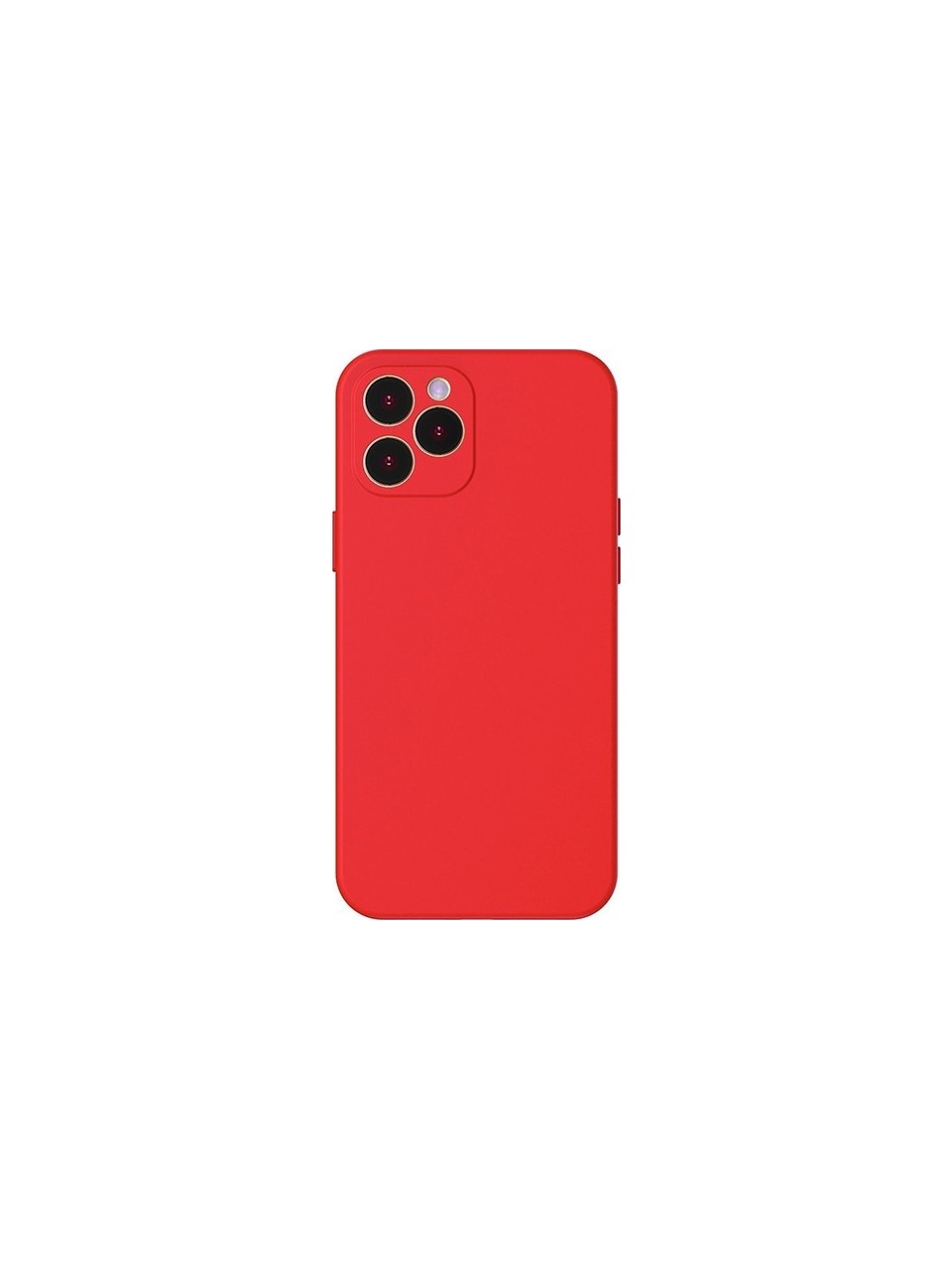 Coque en silicone ultra protectrice Baseus Liquid Silica Gel iPhone 12 Pro Max 6,7" – Rouge