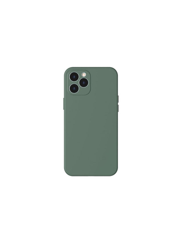 Coque en silicone ultra protectrice Baseus Liquid Silica Gel iPhone 12 Pro Max 6,7" – Vert foncé